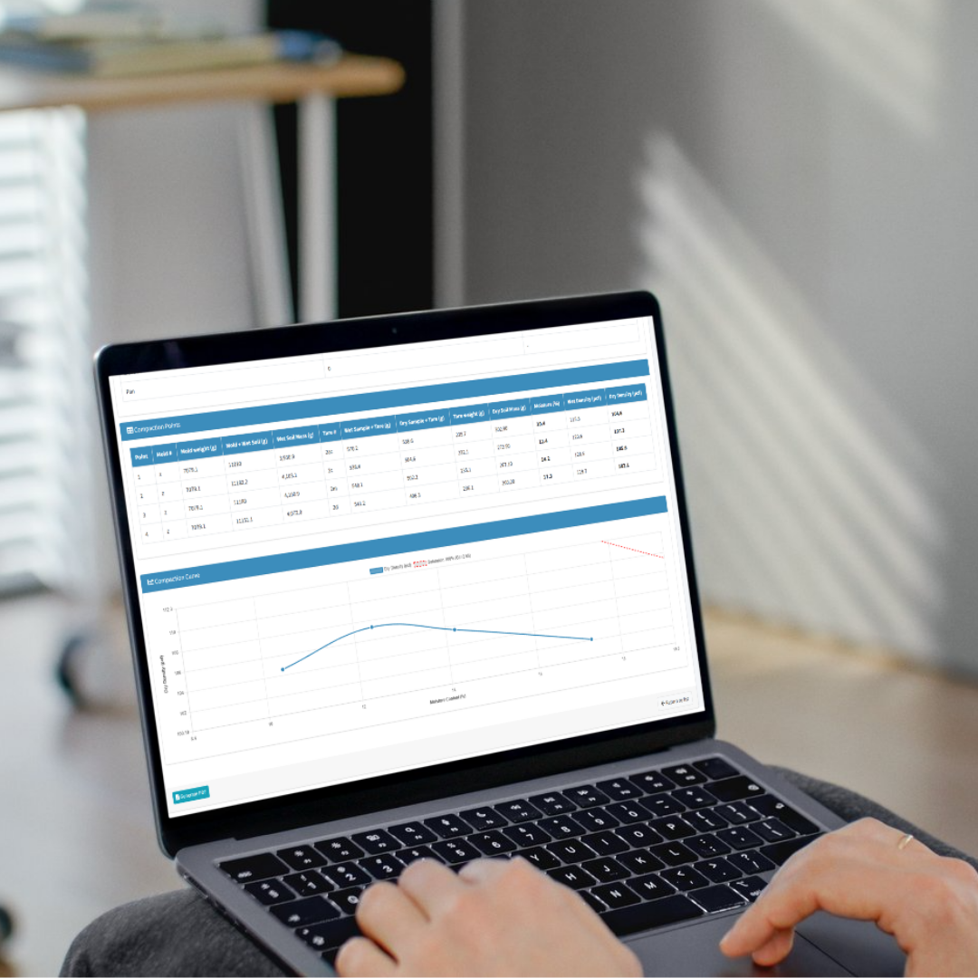 Vista resumen de test de suelo